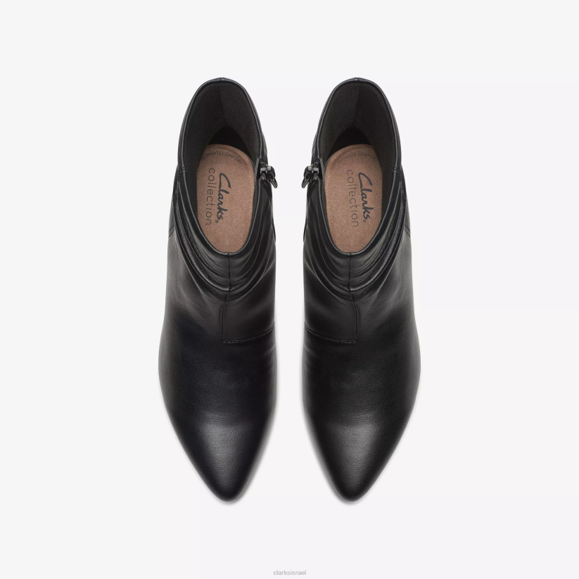 V268434 עור שחור Clarks תרזה לדלג