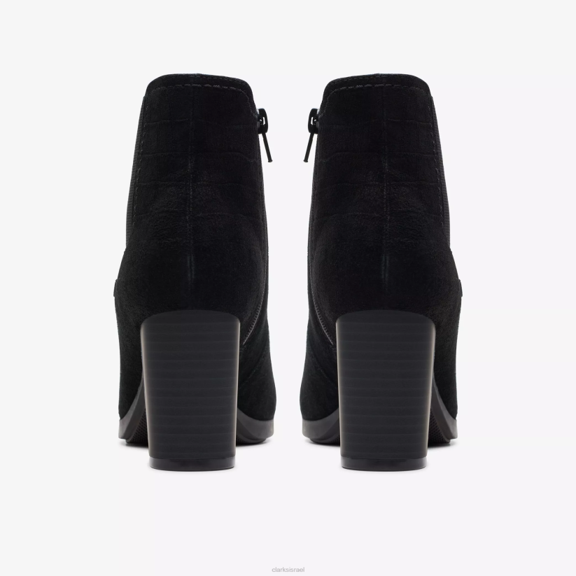 V268438 זמש שחור Clarks ורד ביילה