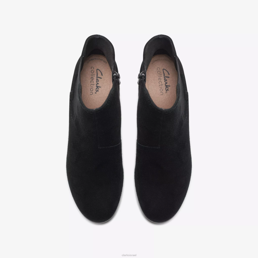 V268438 זמש שחור Clarks ורד ביילה