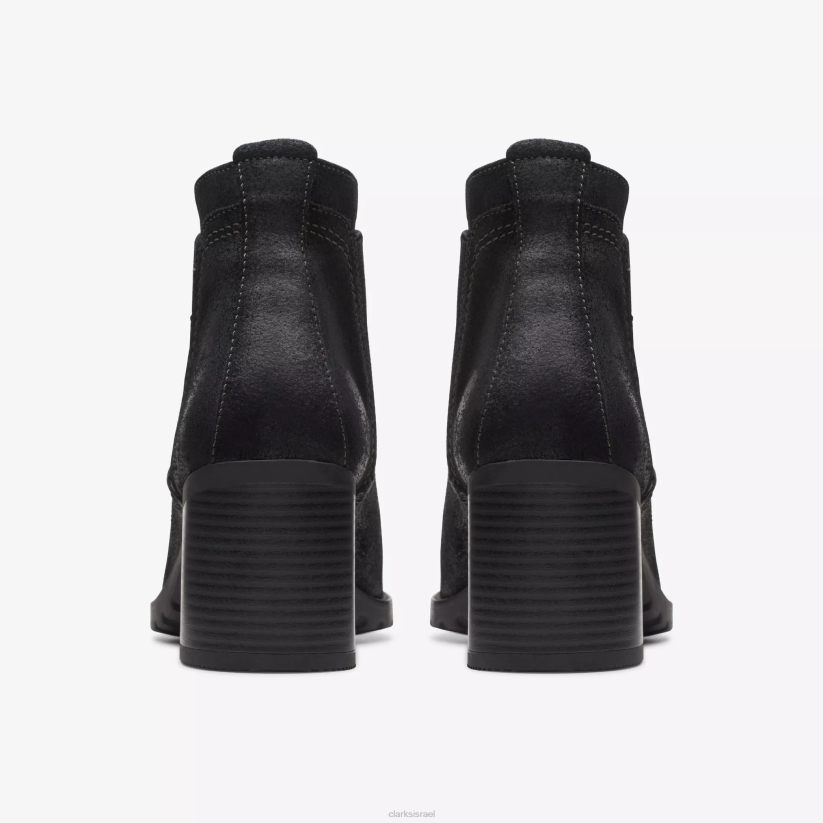 V268445 זמש שחור Clarks leda up