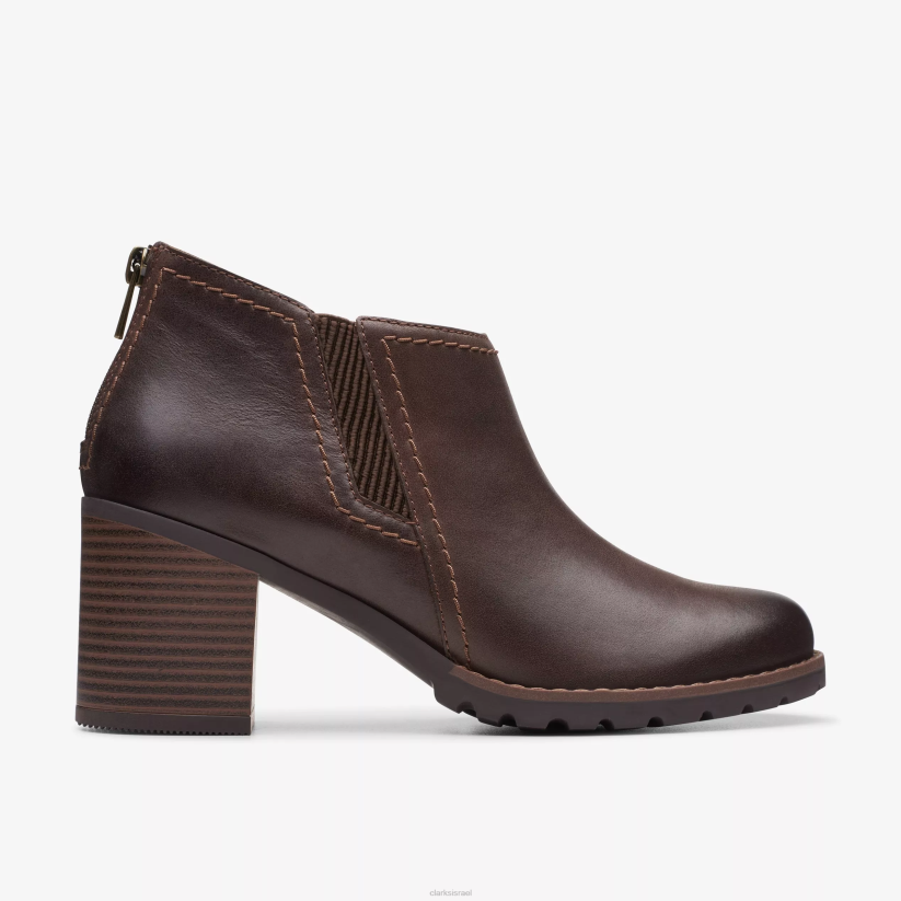 V268449 עור חום כהה Clarks שלב lede