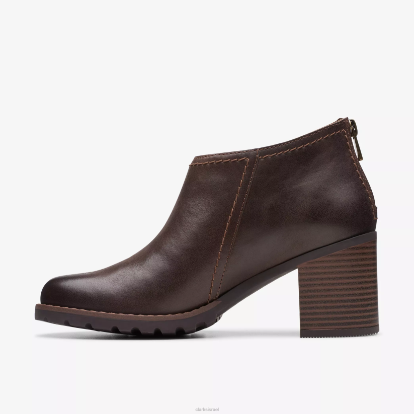 V268449 עור חום כהה Clarks שלב lede