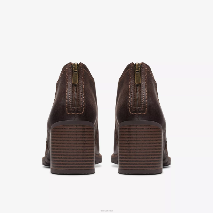 V268449 עור חום כהה Clarks שלב lede