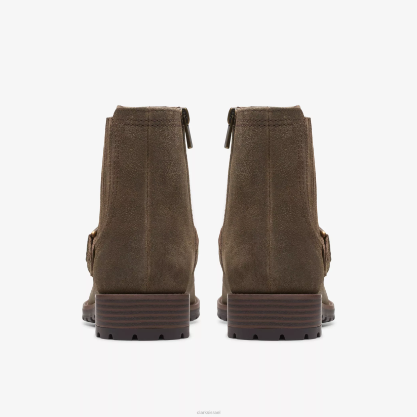 V268451 זמש זית כהה Clarks אבזם אספרה