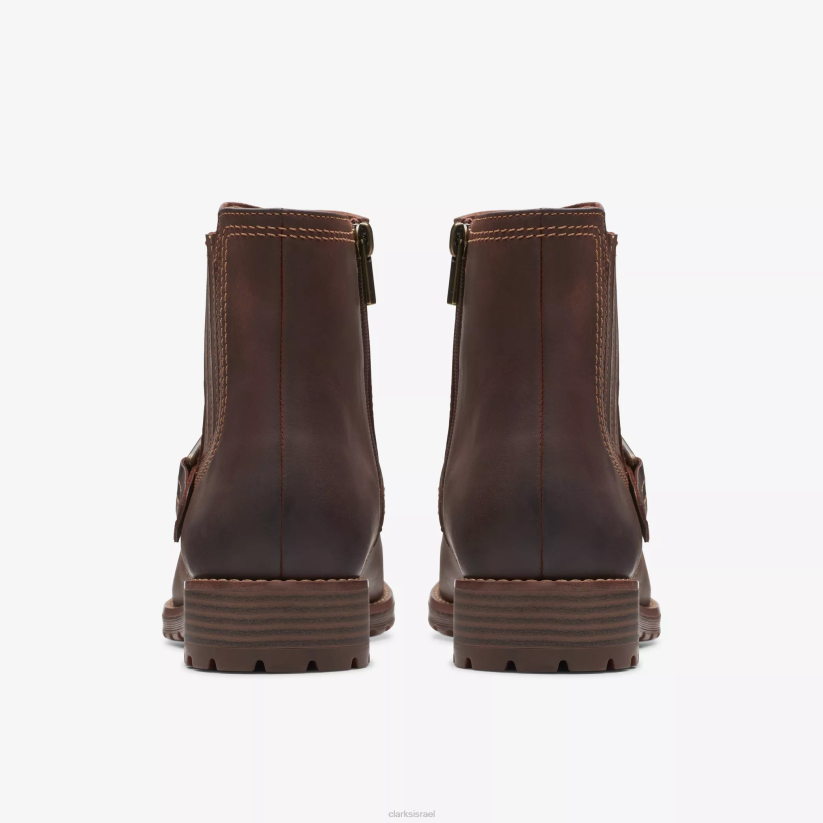 V268452 עור שזוף בריטי Clarks אבזם אספרה