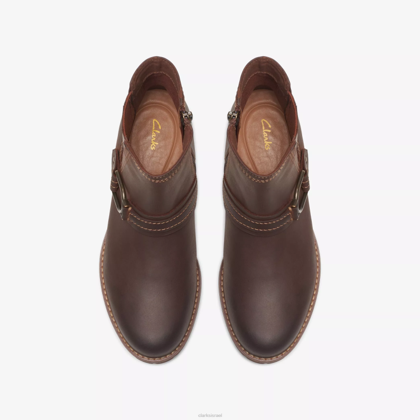 V268452 עור שזוף בריטי Clarks אבזם אספרה