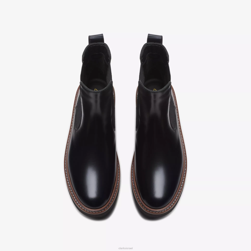 V268455 עור שחור Clarks אורינה למעלה