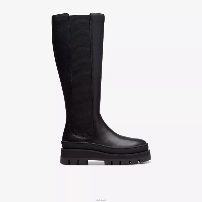 V268456 עור שחור Clarks אורינה 2 היי