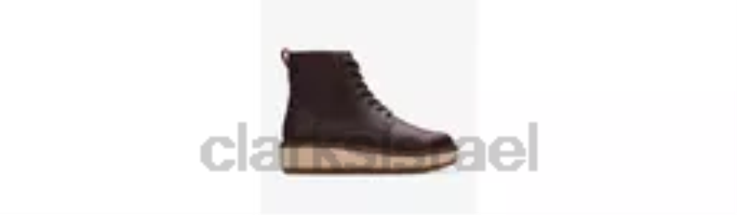 V268457 עור חום כהה Clarks תחרה אורינה