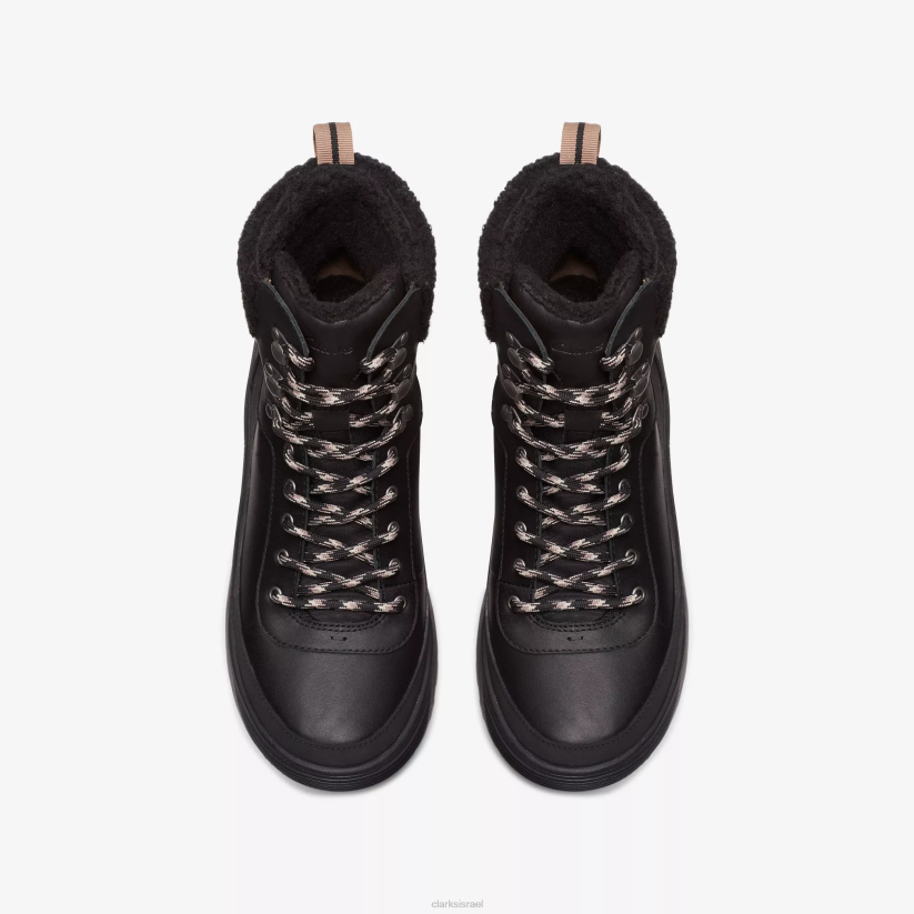 V268479 שילוב שחור עם קו חם Clarks atl hike top gor-tex