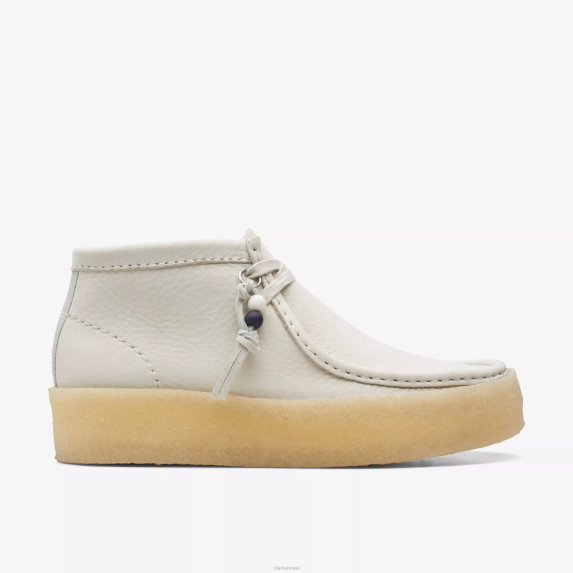 V268486 נובוק לבן Clarks מגף כוס wallabee