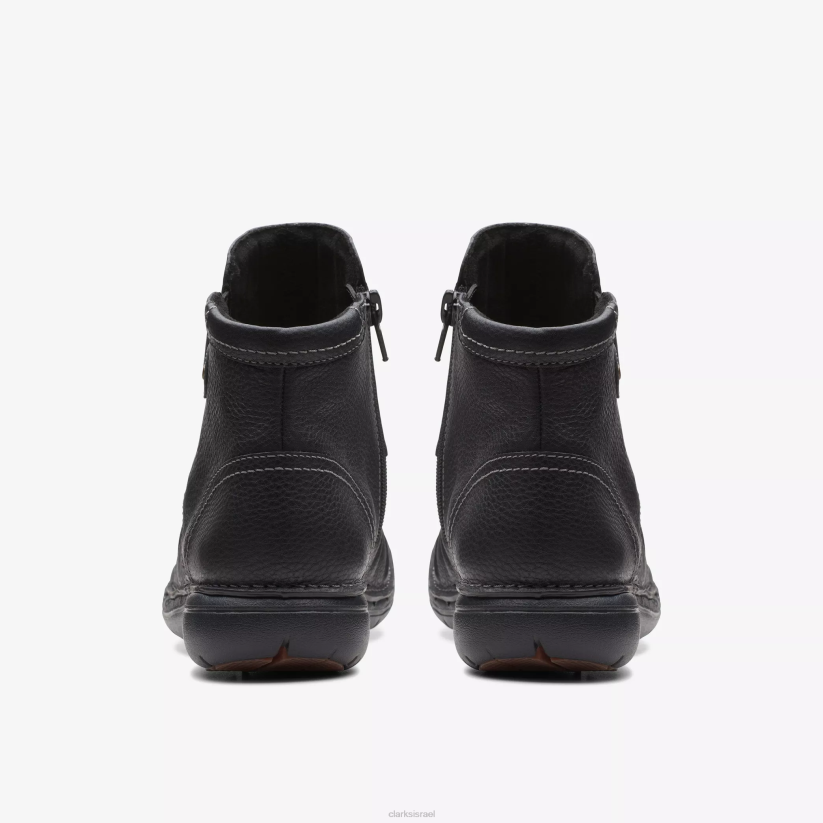 V268488 עור שחור Clarks un לולאה העליון