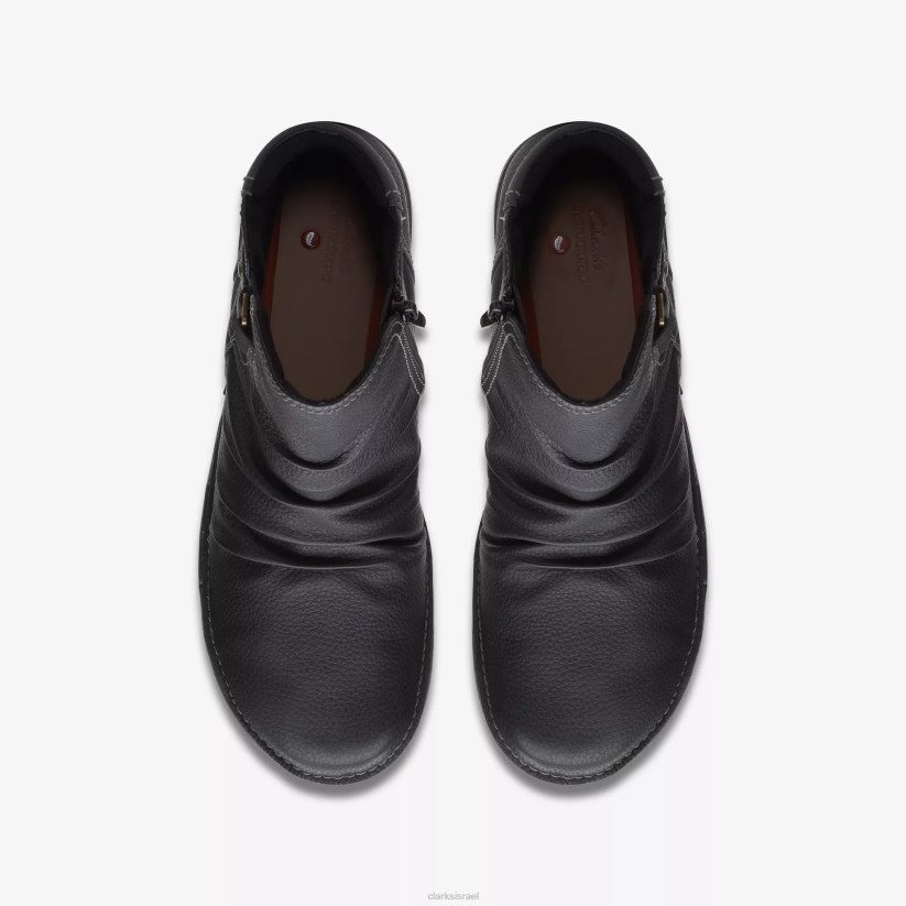 V268488 עור שחור Clarks un לולאה העליון