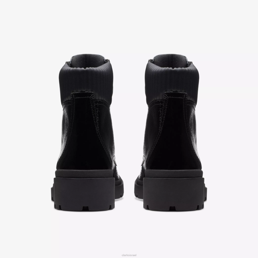 V268490 פטנט קמט שחור Clarks calla zip