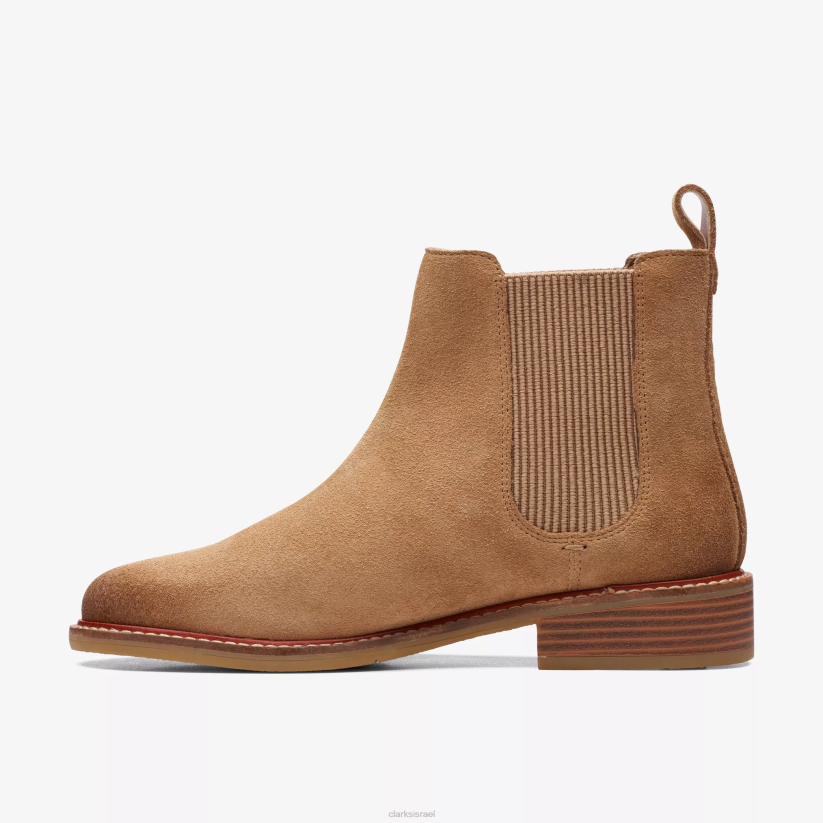 V268491 זמש בצבע שזוף בהיר Clarks קלן ארלו