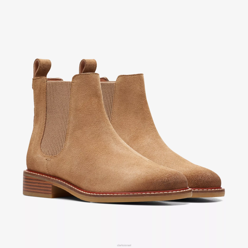 V268491 זמש בצבע שזוף בהיר Clarks קלן ארלו