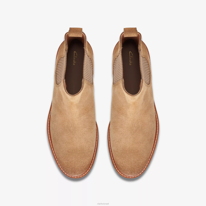 V268491 זמש בצבע שזוף בהיר Clarks קלן ארלו