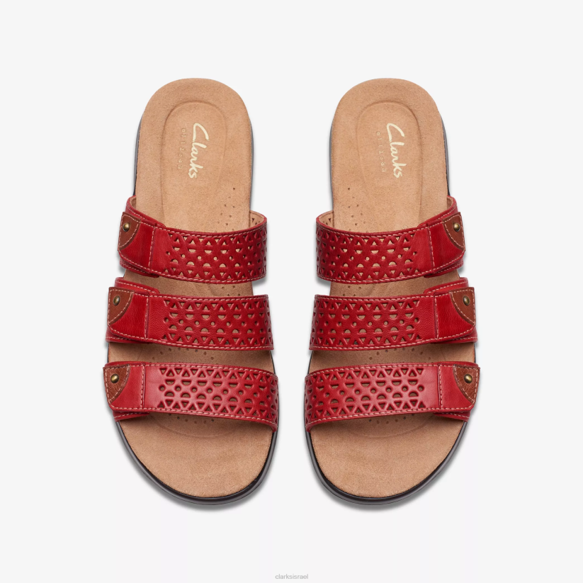 V26850 עור דובדבן Clarks הליכה קיטי