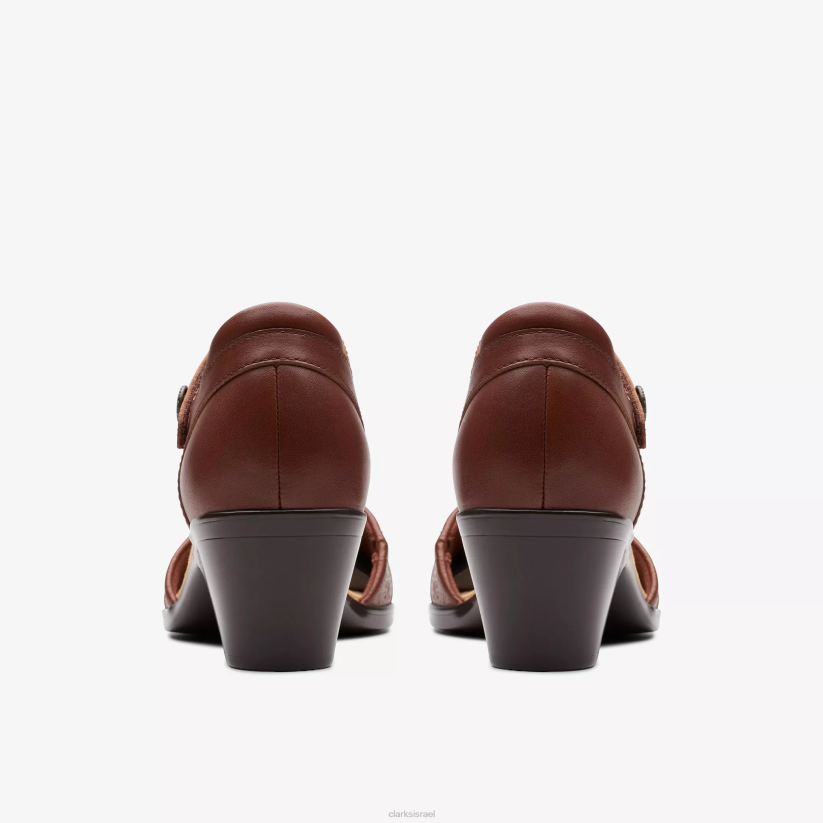 V268539 עור שזוף בריטי Clarks אמילי 2 קטרה