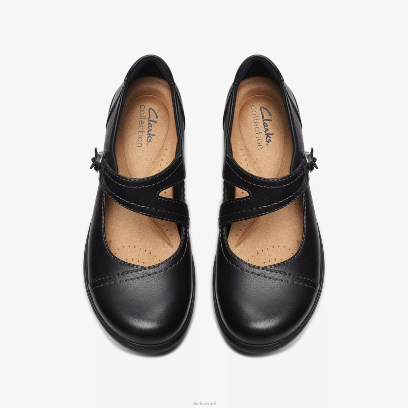 V268552 עור שחור Clarks קרלי ג'יין