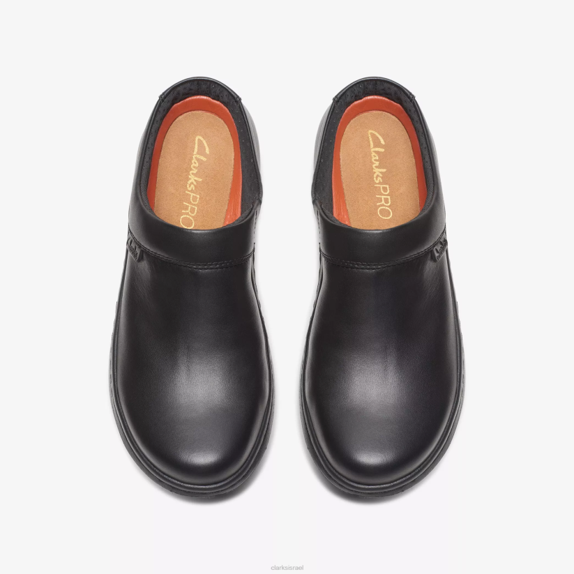 V268556 עור שחור Clarks קלארקס פרו clog