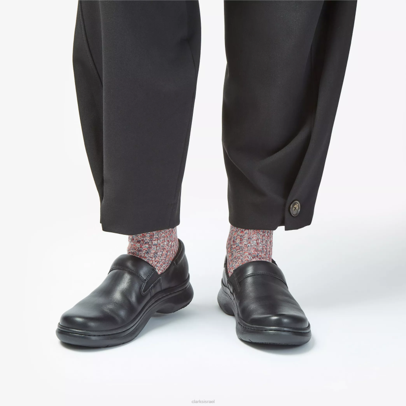 V268560 עור שחור Clarks Clarks Pro gem