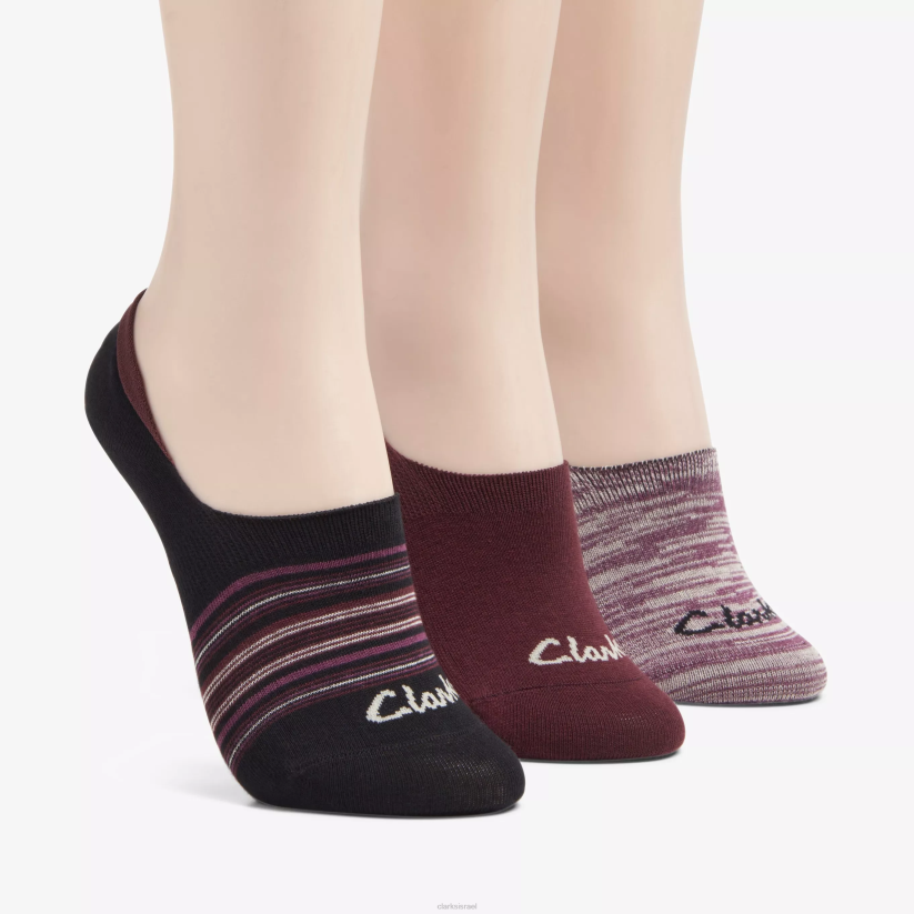 V268636 בורדו Clarks תוחם נעליים מגוונים