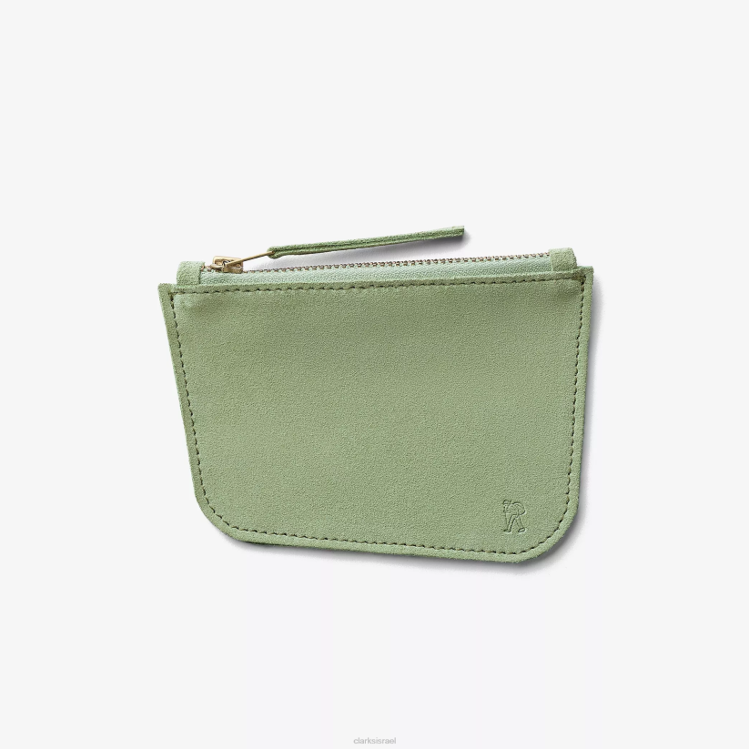 V268645 זמש ירוק Clarks מטבע וואלאבי