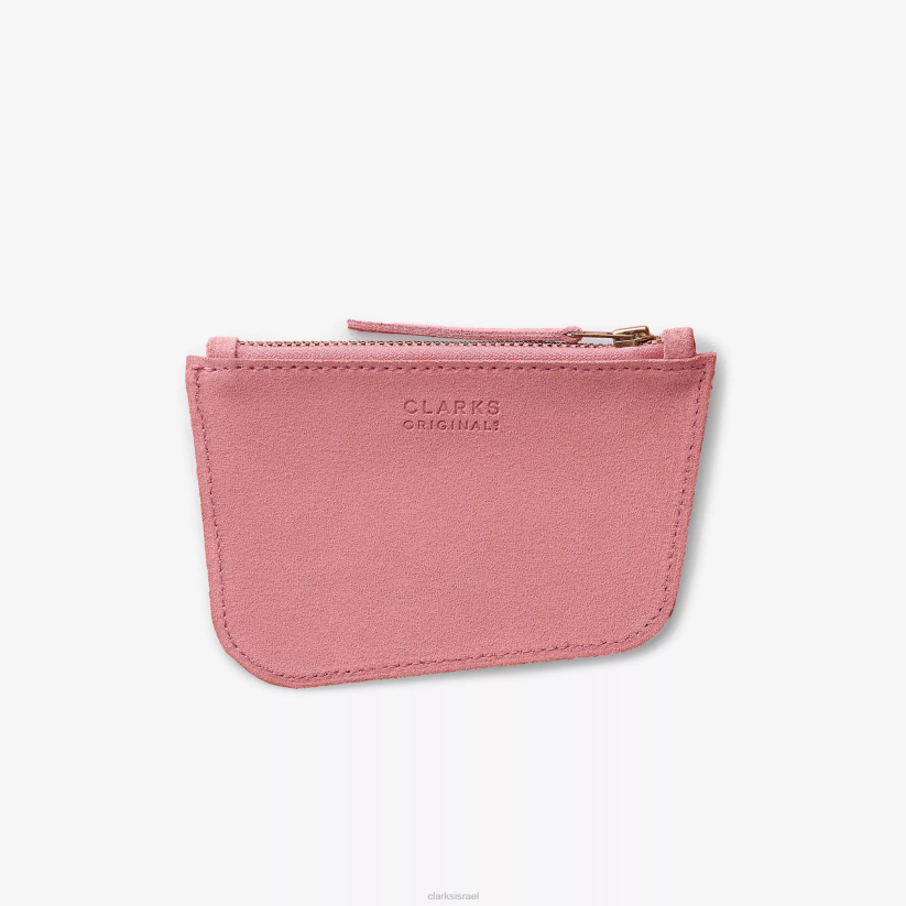 V268648 זמש ורוד Clarks מטבע וואלאבי