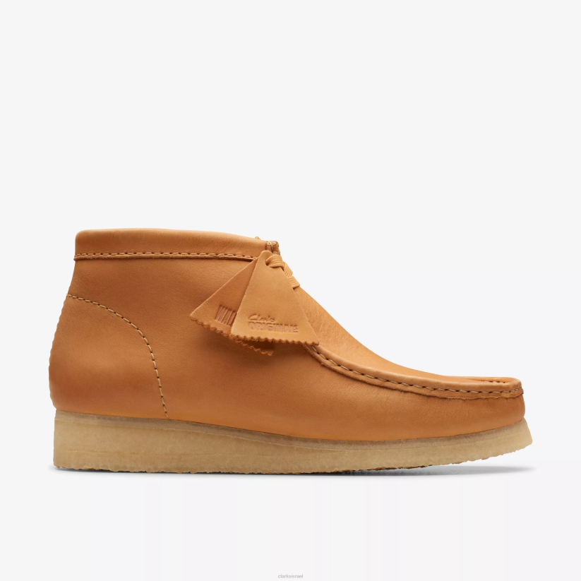 V268656 עור חום בינוני Clarks מגף wallabee