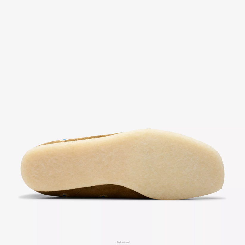 V268667 רקמת זית כהה Clarks וואלאבי