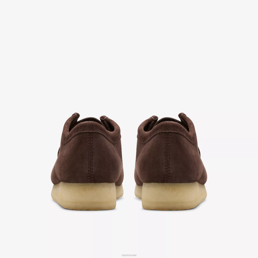 V268696 זמש חום כהה Clarks וואלאבי