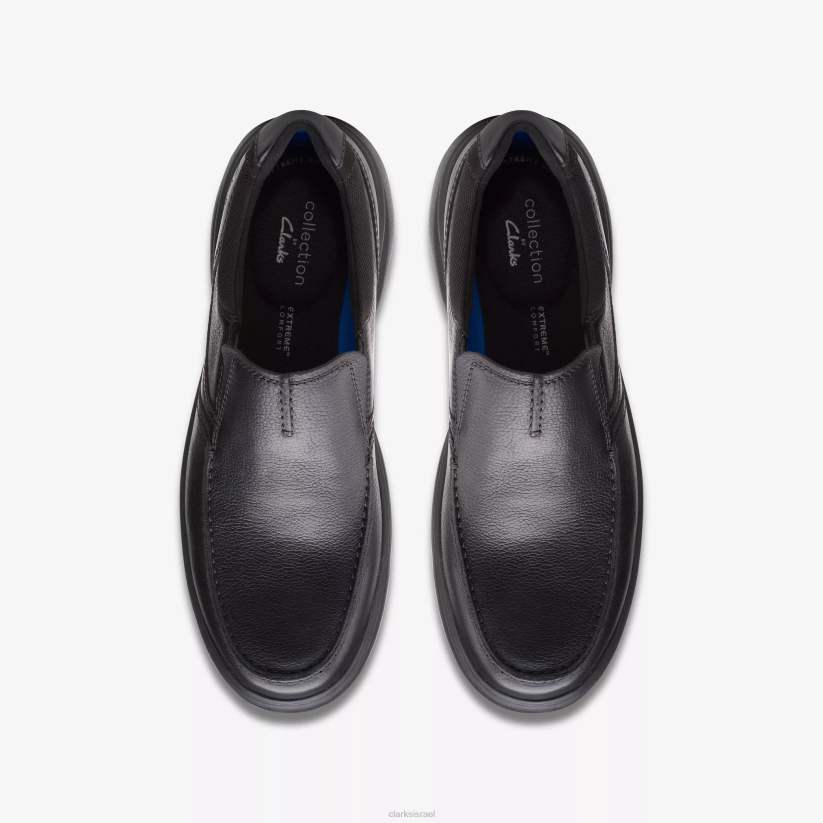 V268708 עור מכוסה שחור Clarks ללא בראדלי