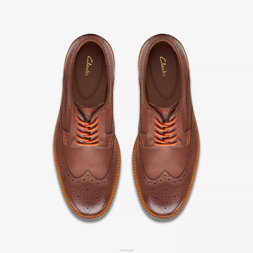 V268710 עור שזוף כהה Clarks גבול עור אטיקוס