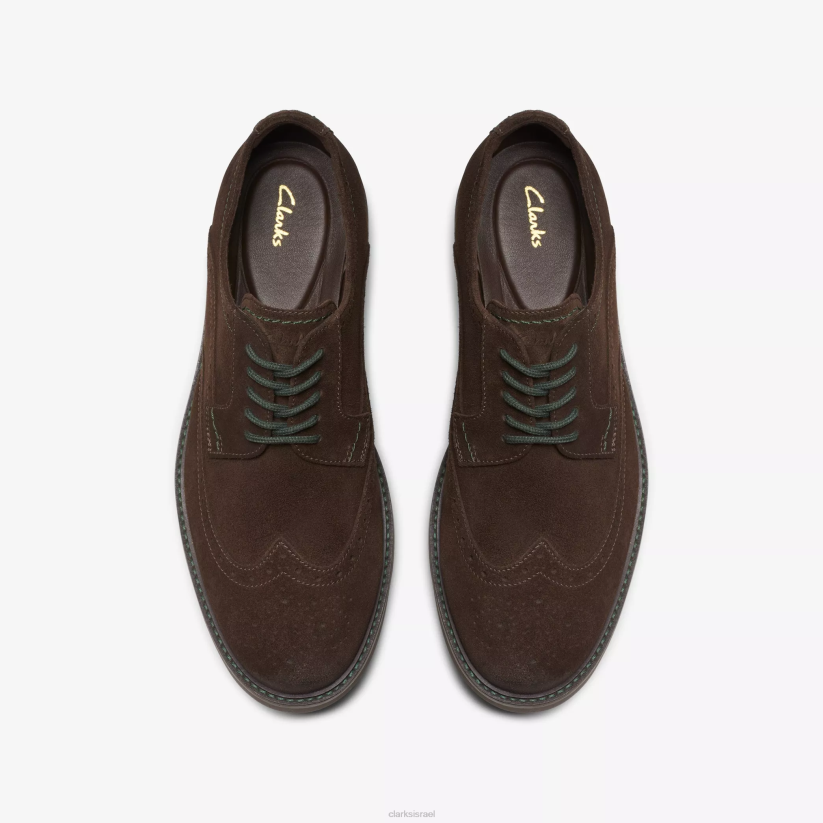 V268712 זמש חום כהה Clarks מגבלת עליית הגג
