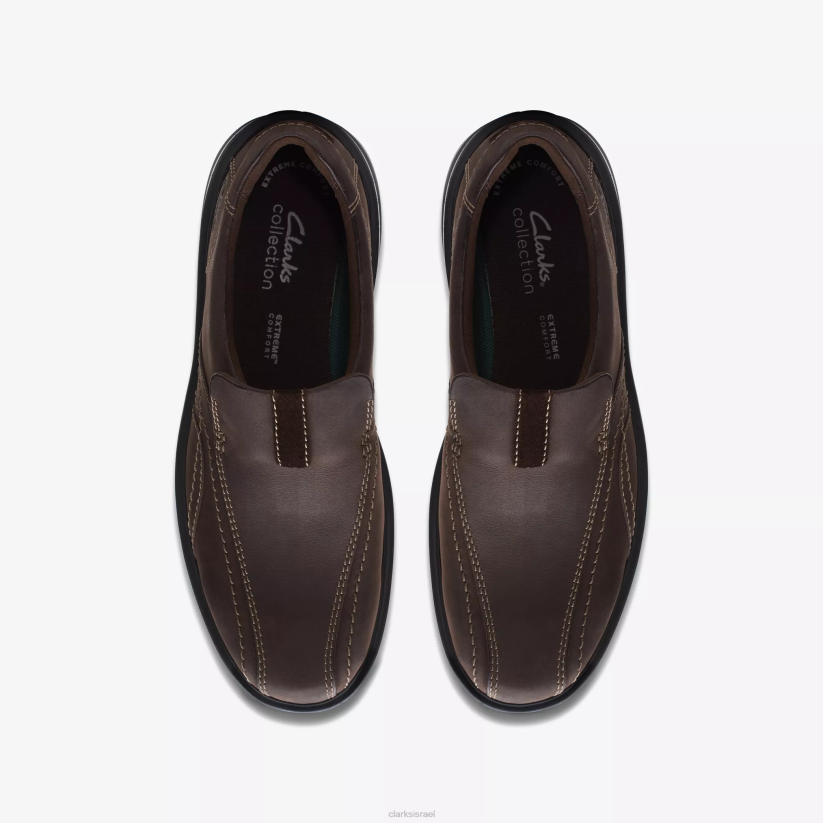 V268744 עור חום כהה Clarks צעד גסלר