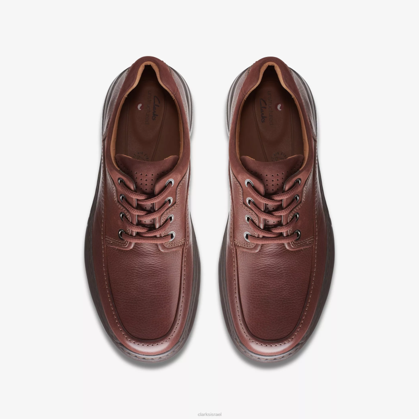 V268759 עור מהגוני Clarks תחרה של בראולי