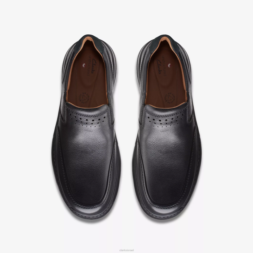V268761 עור שחור Clarks צעד בראולי