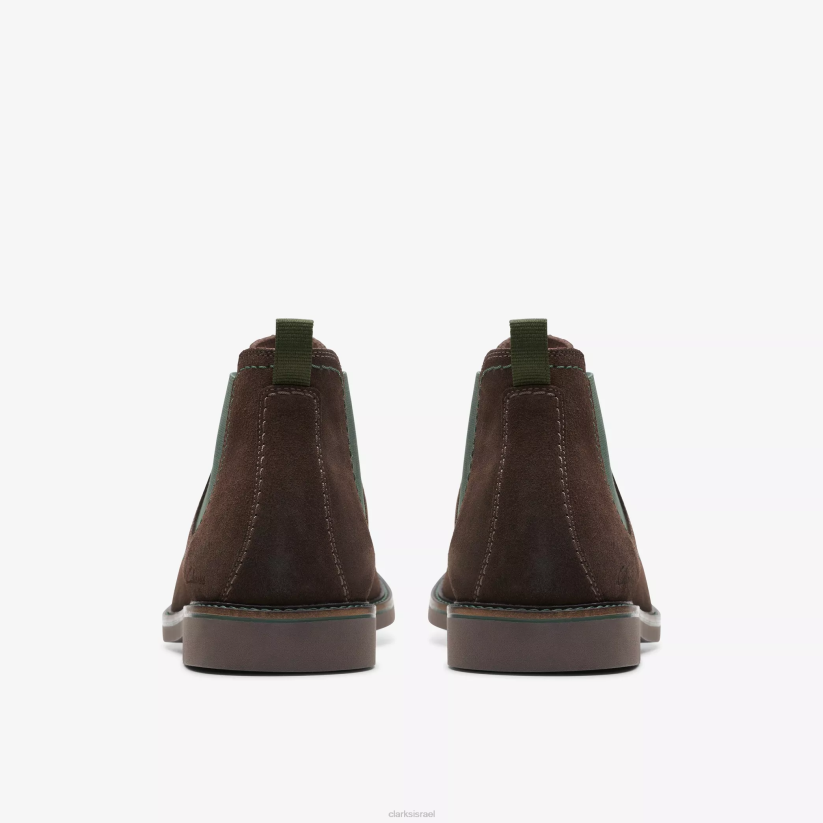 V268765 זמש חום כהה Clarks Atticus lt top