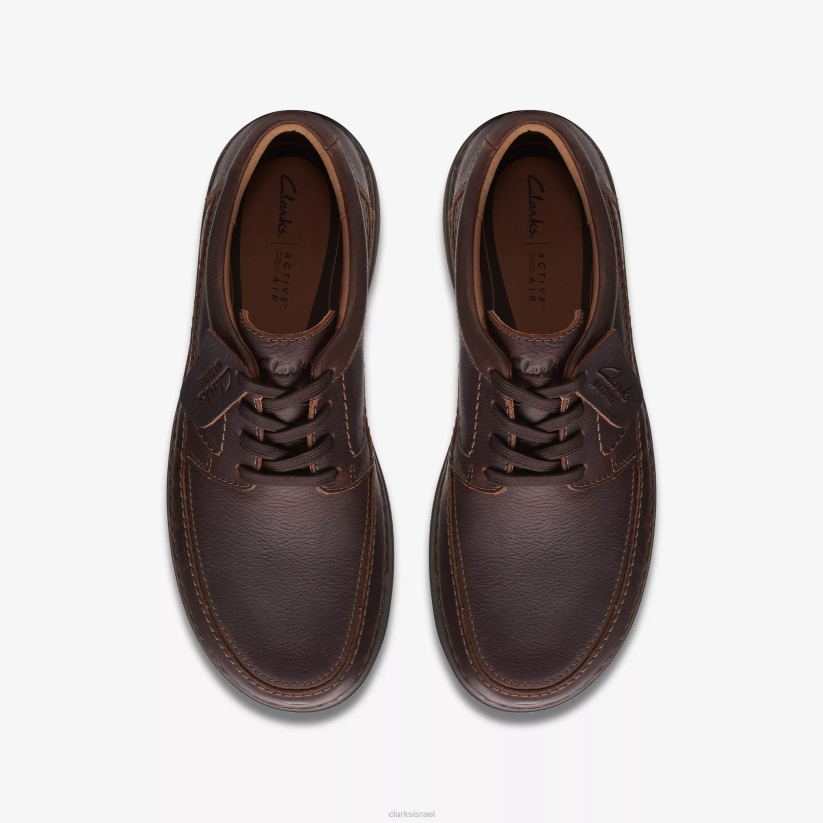 V268768 עור חום כהה Clarks טבע 5 הנה