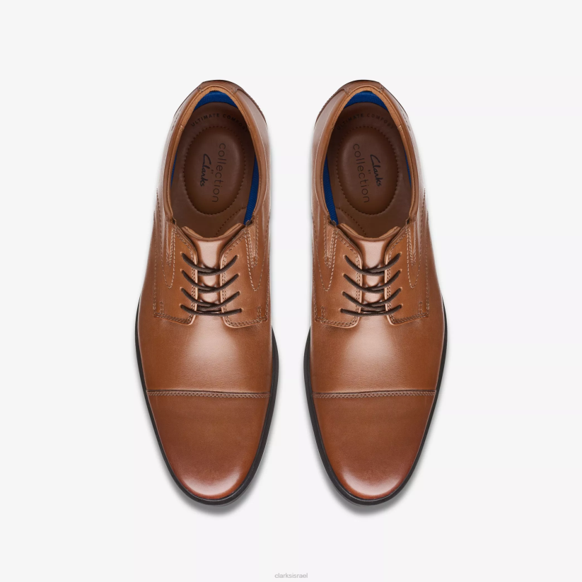 V268780 עור שזוף כהה Clarks כובע ווידון