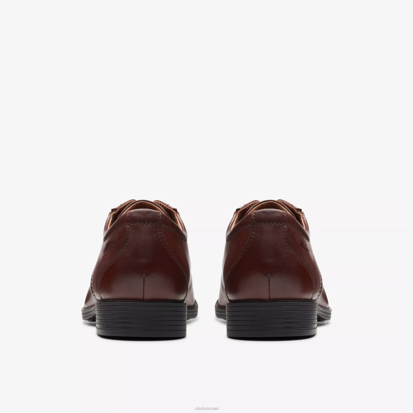 V268782 עור מהגוני Clarks כובע ווידון