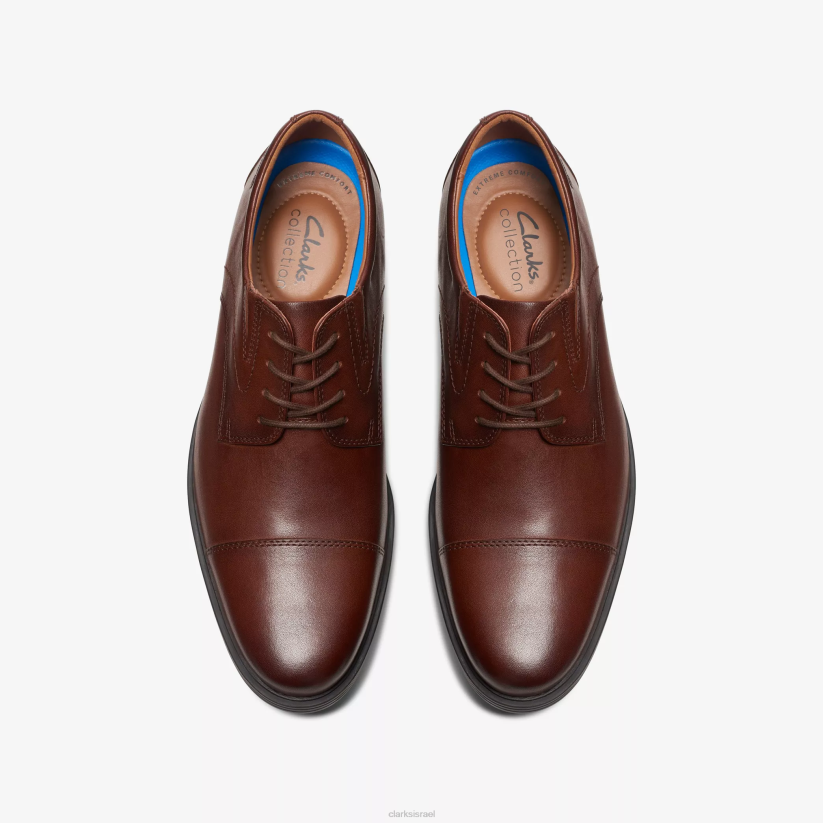 V268782 עור מהגוני Clarks כובע ווידון