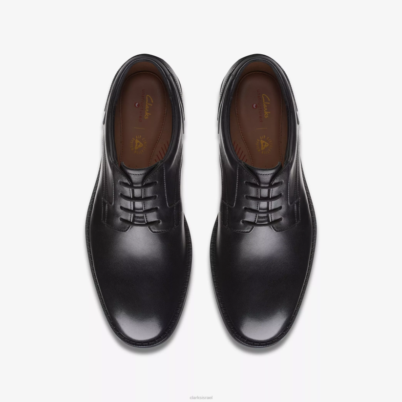 V268789 עור שחור Clarks תחרה ענקית