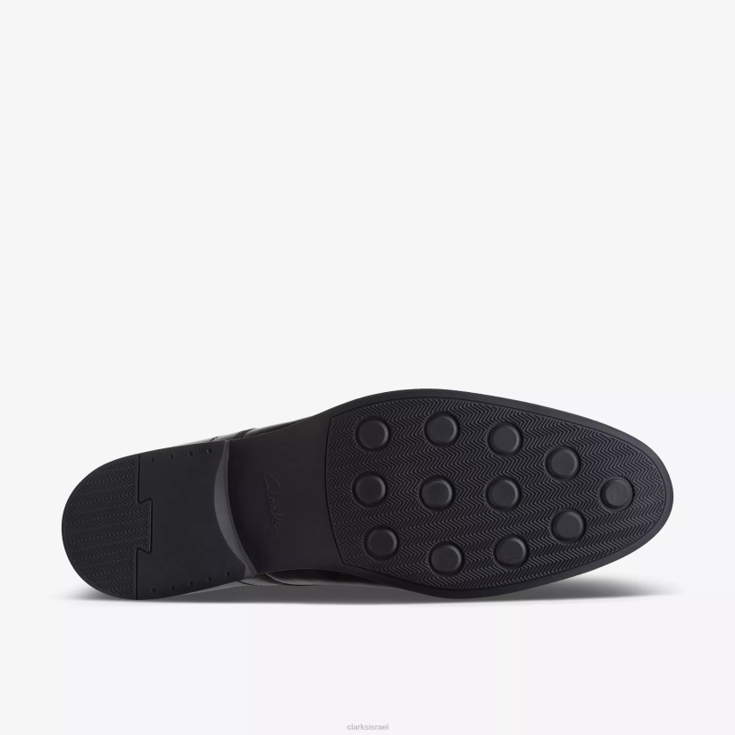 V268794 עור שחור Clarks קצב צהוב