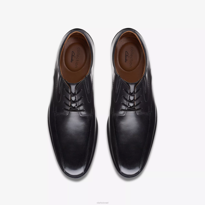 V268794 עור שחור Clarks קצב צהוב