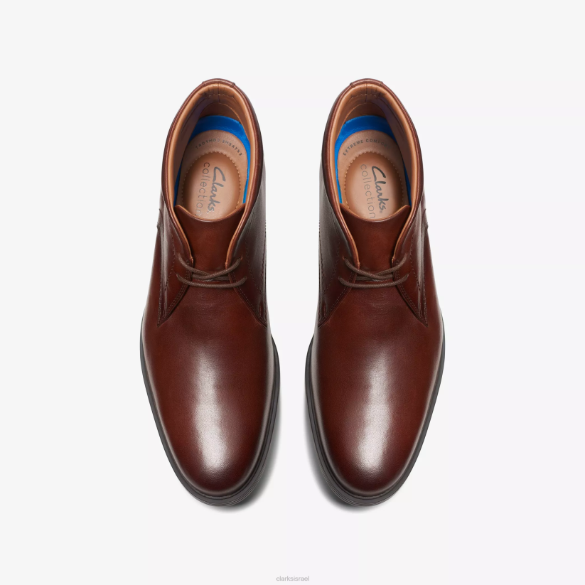 V268796 עור מהגוני Clarks whiddon mid