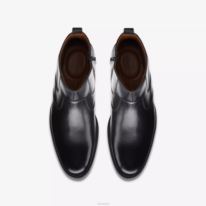 V268800 עור שחור Clarks whiddon zip