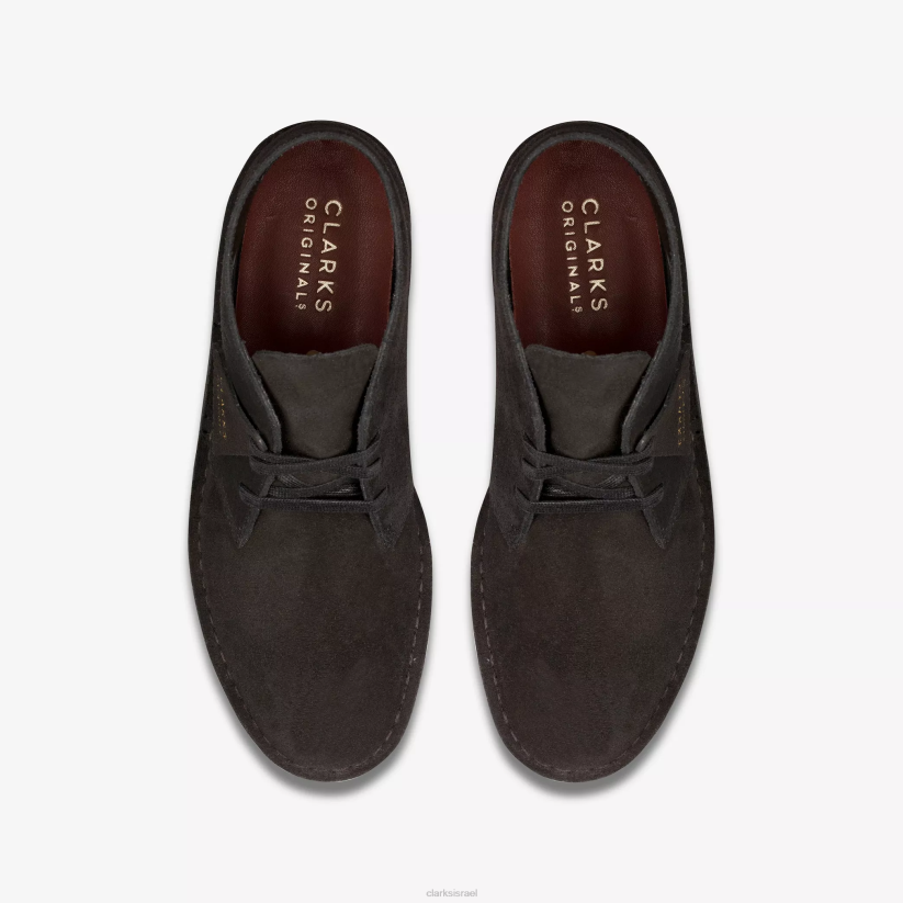 V268807 זמש שחור Clarks פחם מדברי