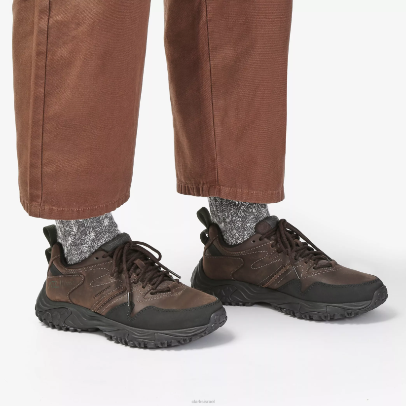 V268861 עור חום כהה Clarks atl walk go עמיד למים